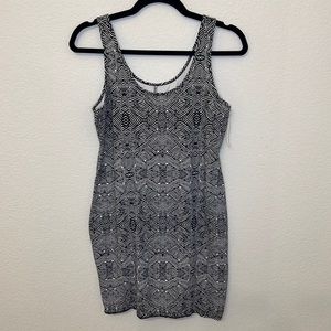 Mossimo Supply Co. tank dress, black/white print -Medium